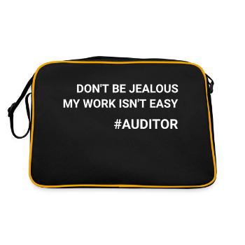Don t Be Jealous My Work Isn t Easy Auditor - Retro Bag - black/gold - Back