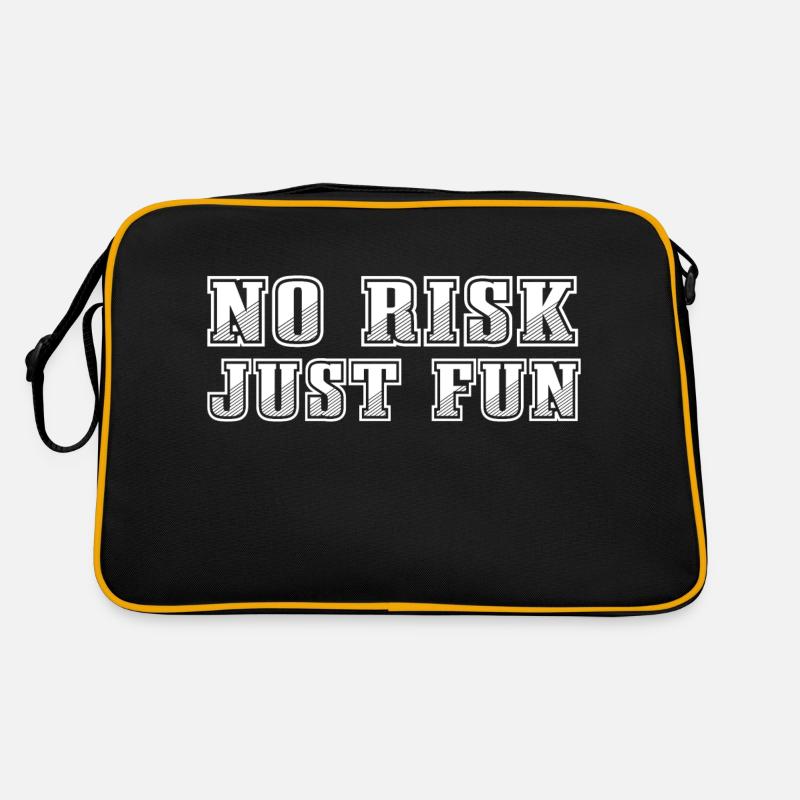 no risk just fun Retro Tasche