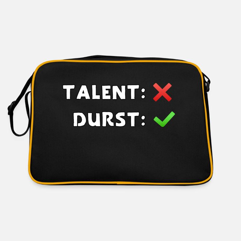 talent nein durst ja Retro Tasche