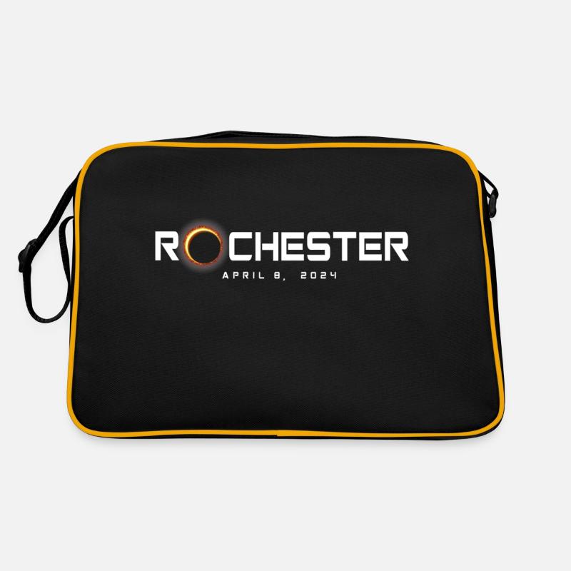 Rochester New York 2024 Eclipse Souvenir 8 avril Sac Retro