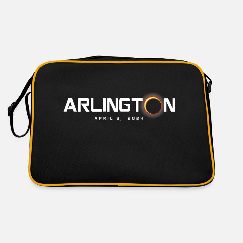 Arlington Texas 2024 Eclipse Souvenir 8 avril Sac Retro