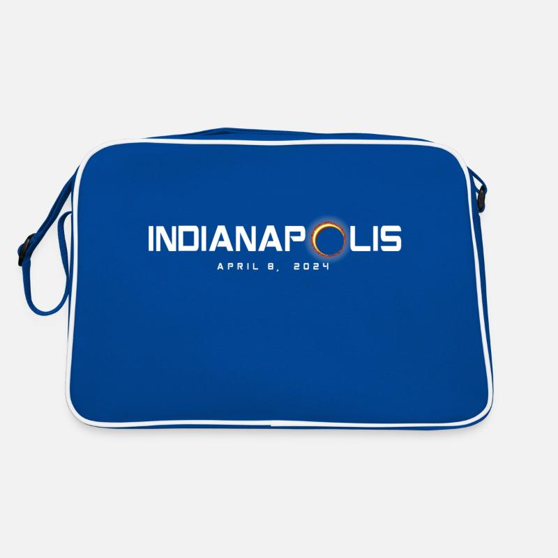 Indianapolis Indiana 2024 Eclipse Souvenir 8 avril Sac Retro