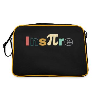 Journée Inspire Pi, amoureux des mathématiques, Pi, 14 mars - Sac Retro - noir/or - Dos