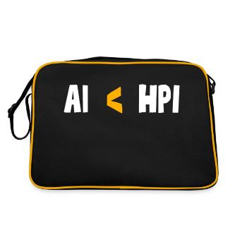 Intelligence artificielle est moins que mon HPI - Sac Retro - noir/or - Dos