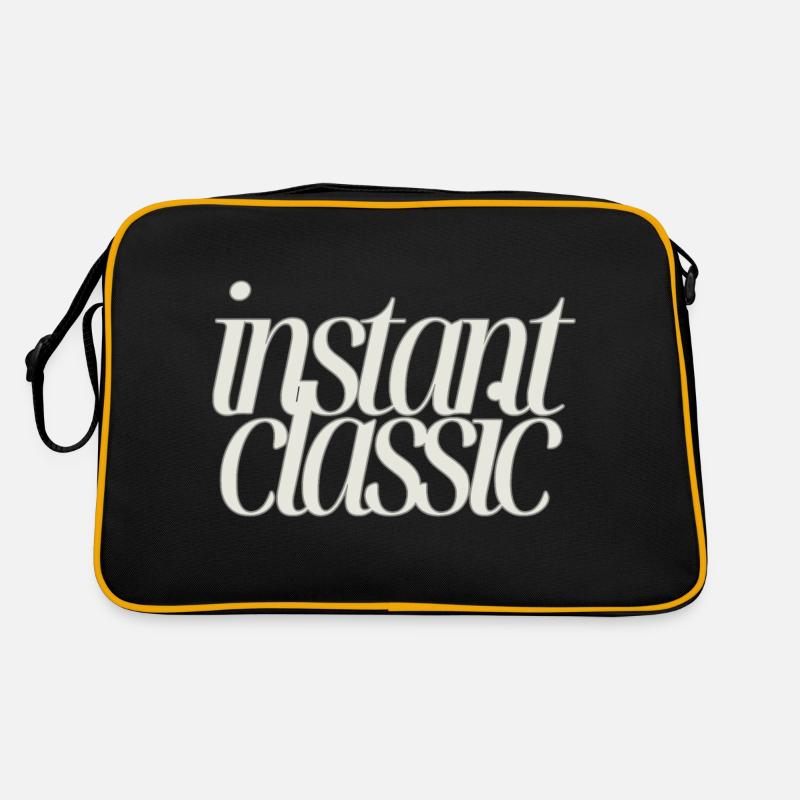 Instant Classic - Conception de texte minimaliste Sac Retro