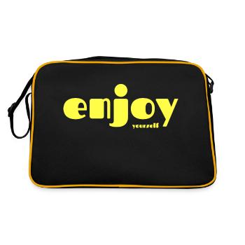 ENJOY yourself ! - Sac Retro - noir/or - Dos