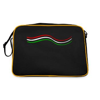 Rouge Blanc Vert - Sac Retro - noir/or - Dos
