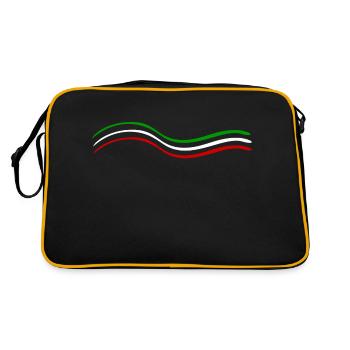 Green White Red - Retro Bag - black/gold - Back
