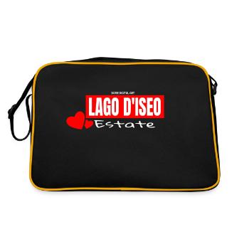 Iseosee Sommer Iseo T-Shirts T-Shirts Sweatshirts - Retro Tasche - Schwarz/Gold - Hinten