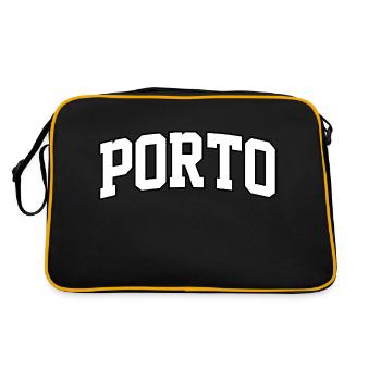 Logo Porto : Design collégial au style portugais - Sac Retro - noir/or - Dos