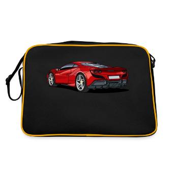 Supercar - Sac Retro - noir/or - Dos