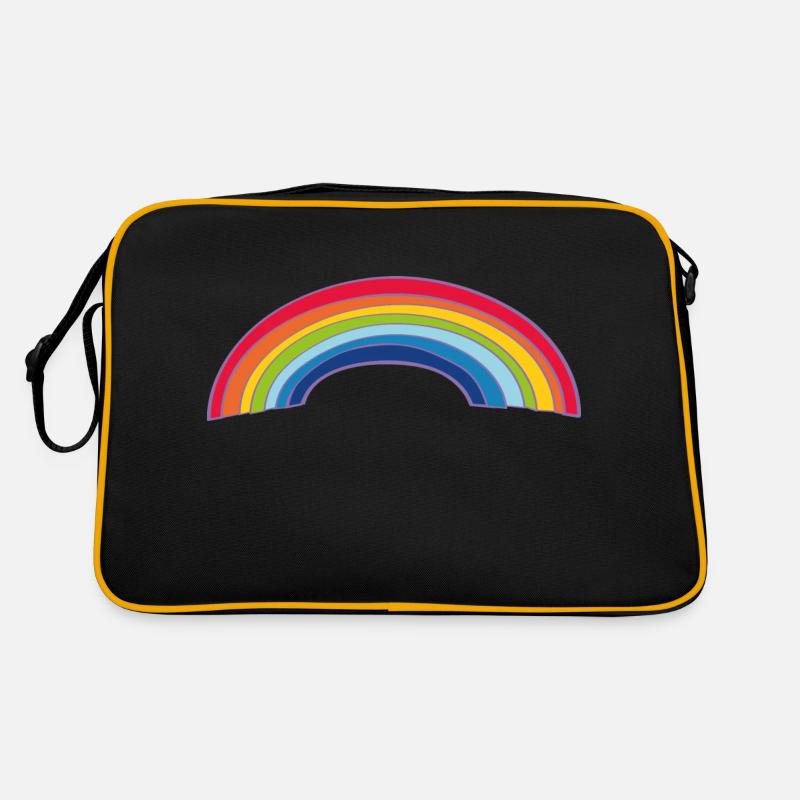 Bunter Regenbogen Retro Tasche