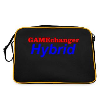 GAMEchanger Hybrid - Retro Tasche - Schwarz/Gold - Hinten