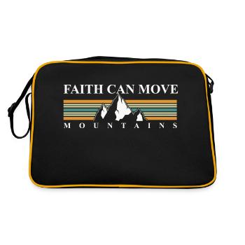 La foi peut déplacer des montagnes - Sac Retro - noir/or - Dos