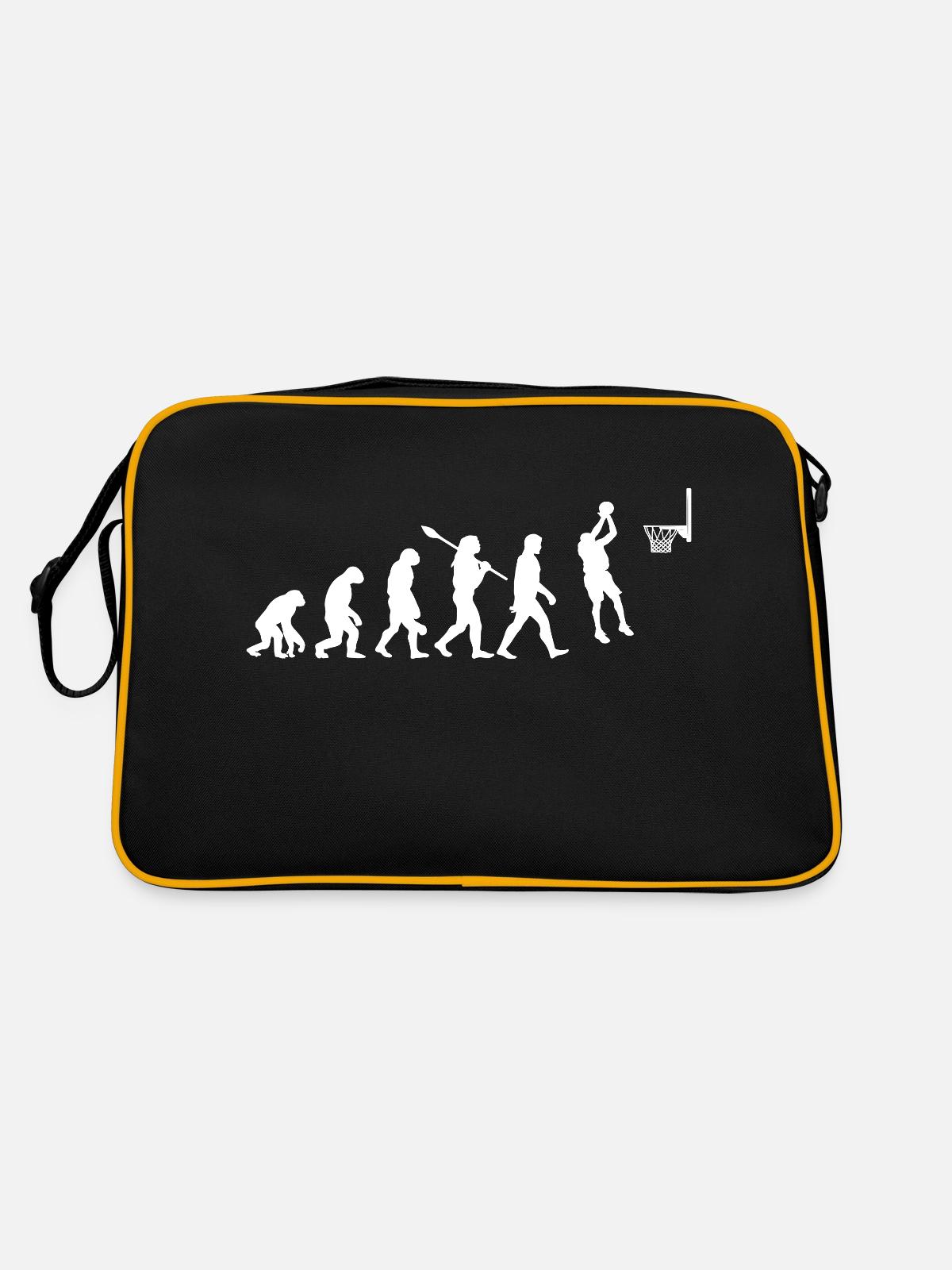 Basketball evolution - Retro Bag - black/gold - Back