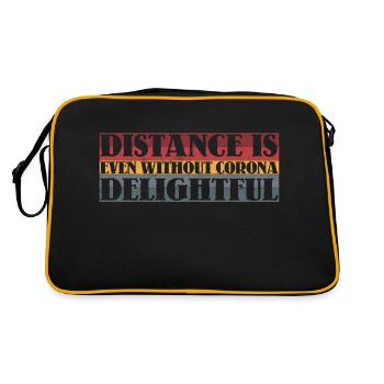 La distance est délicieuse - Sac Retro - noir/or - Dos