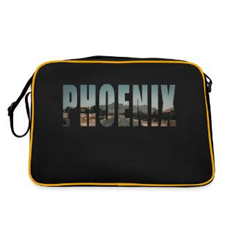 Phoenix - Retro Bag - black/gold - Back