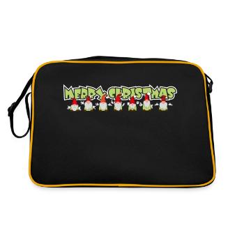 Joyeux Noël Elfes de Noël - Sac Retro - noir/or - Dos