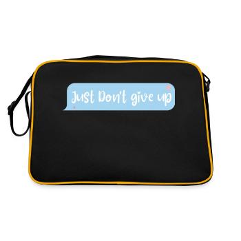 Just don't give up - Sac Retro - noir/or - Dos