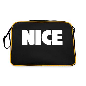 NICE WHITE - Retro Bag - black/gold - Back