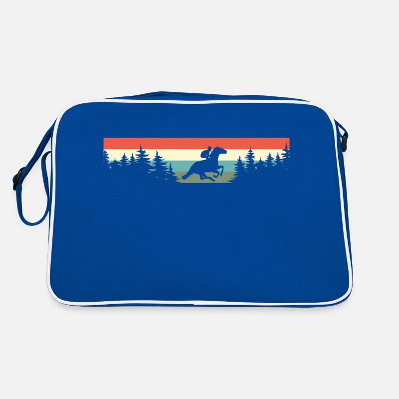 Reiter Reiten Pferd Retro Retro Tasche