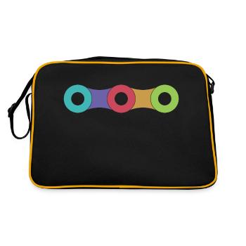 Bicycle chain - Retro Bag - black/gold - Back