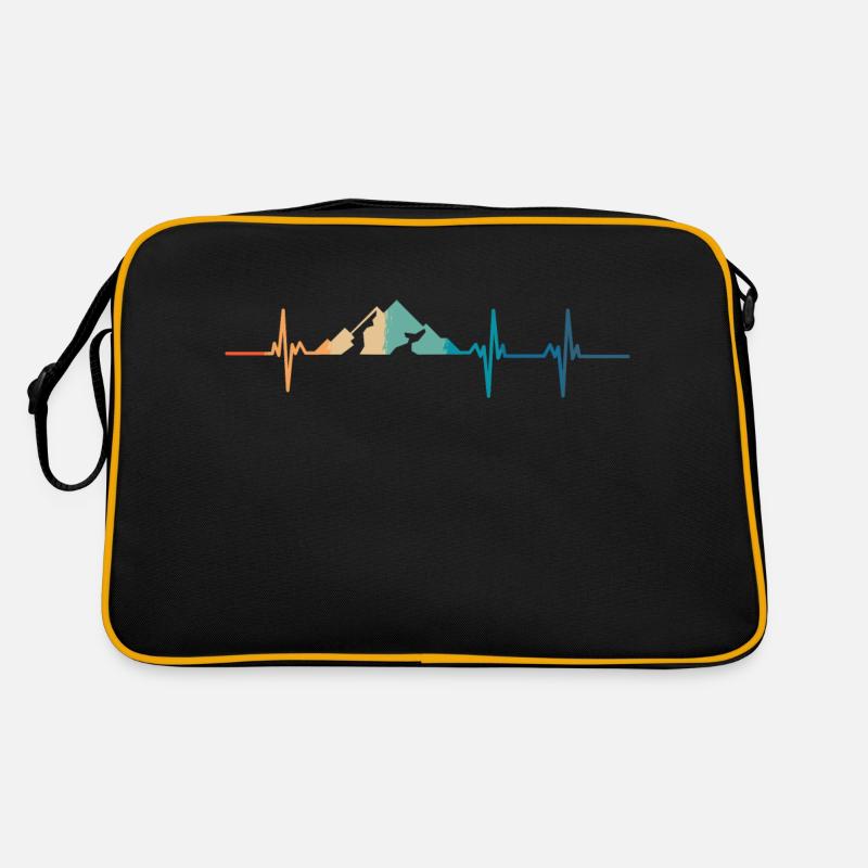 Mountain heartbeat Retro Bag
