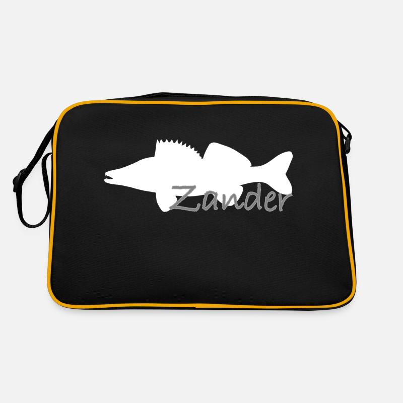 Sandre blanc avec lettrage gris Sac Retro