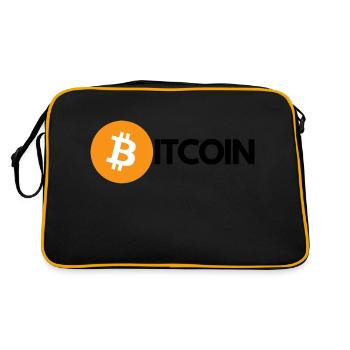 Crypto BITCOIN 1 - Retro Bag - black/gold - Back