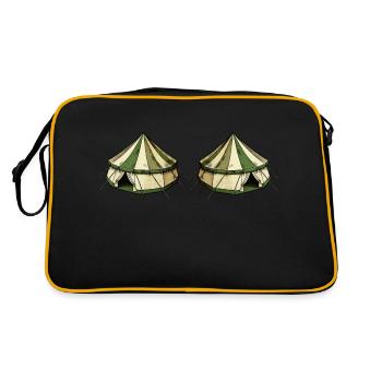 Tente 2 - Sac Retro - noir/or - Dos