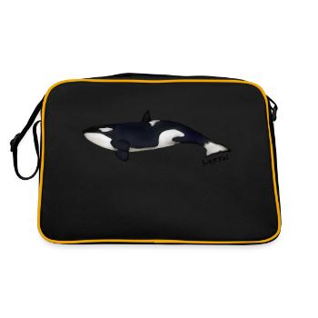 Orca 2 - Retro Bag - black/gold - Back