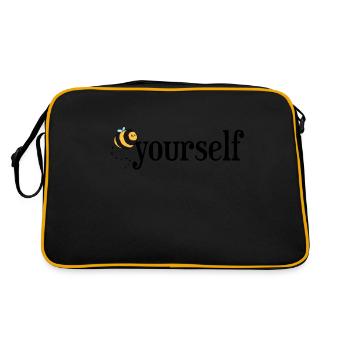Bee Yourself! - Retro Bag - black/gold - Back