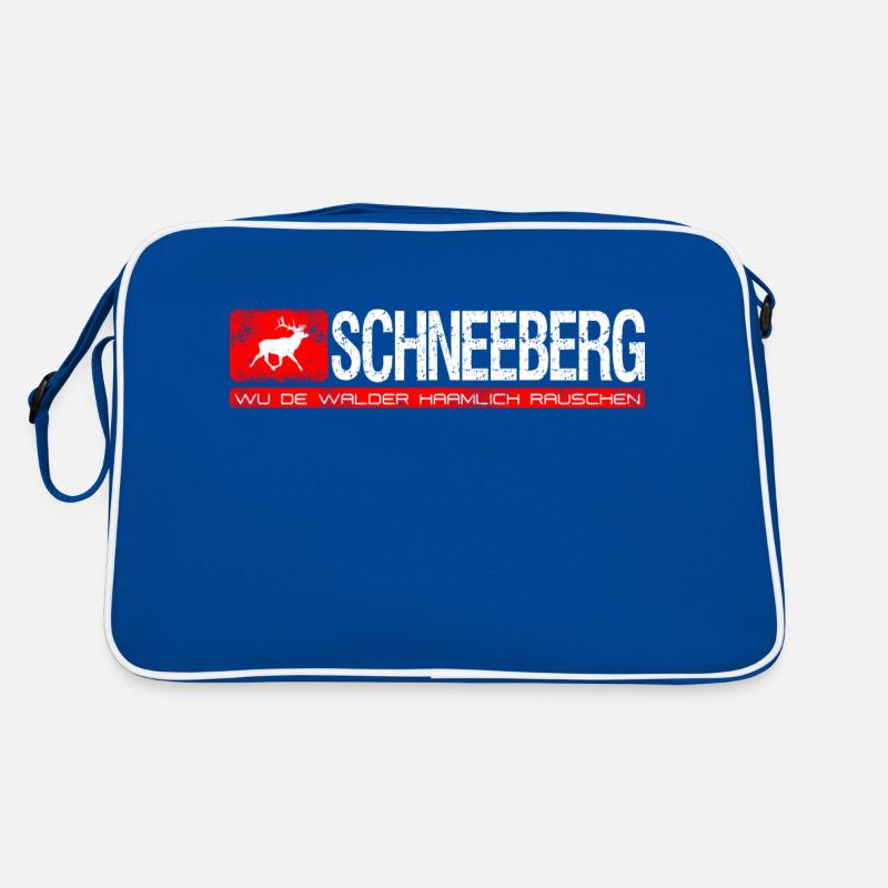 Schneeberg Wu de walder haamlich rauschen Retro Tasche