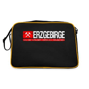 Erzgebirge Wu de walder haamlich rauschen - Sac Retro - noir/or - Dos