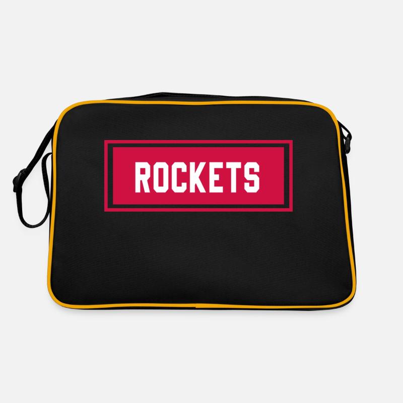 Raketen - Retro Tasche - Schwarz/Gold