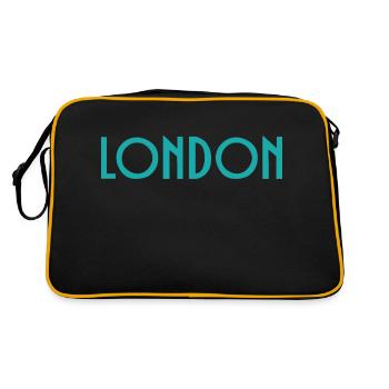 London - Retro Bag - black/gold - Back