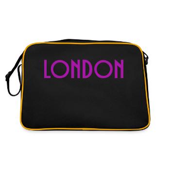 Londres - Sac Retro - noir/or - Dos