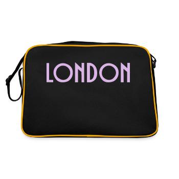 London - Retro Bag - black/gold - Back