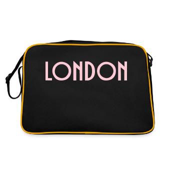 London - Retro Bag - black/gold - Back