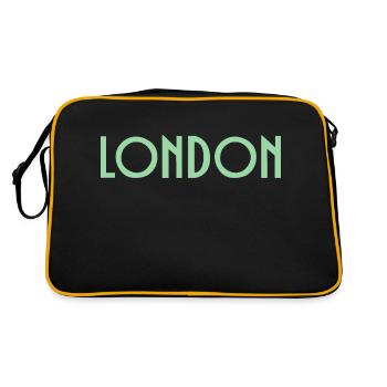 London - Retro Bag - black/gold - Back