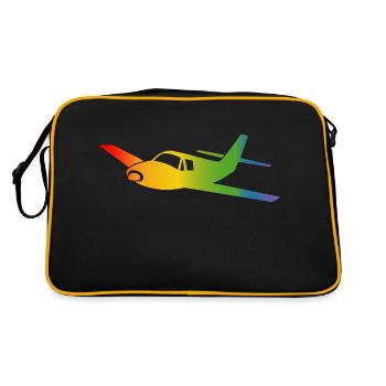 Airplane Rainbow Course - Retro Bag - black/gold - Back