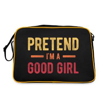 Prétendez que je suis une bonne fille - Sac Retro - noir/or - Dos