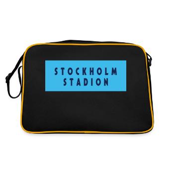 Stade de Stockholm - Sac Retro - noir/or - Dos