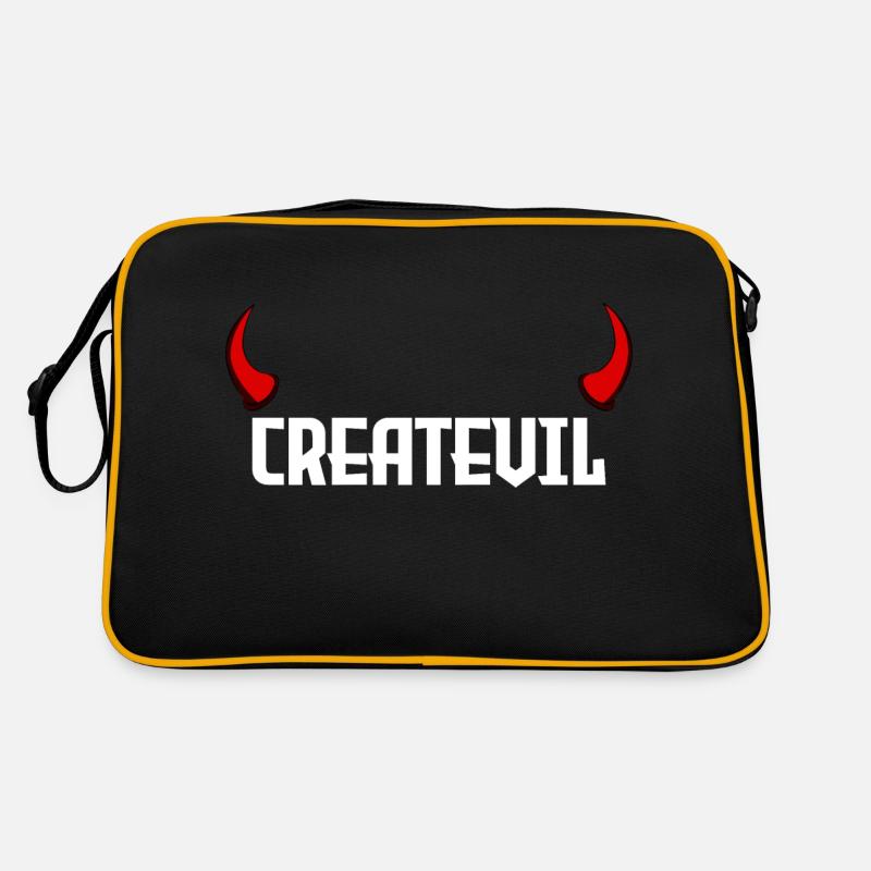 Createvil - Retro Bag - black/gold