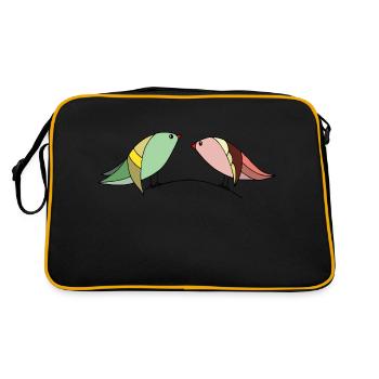 Oiseaux - Sac Retro - noir/or - Dos