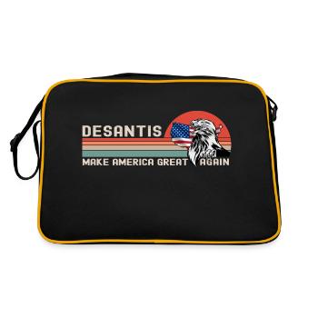Ron DeSantis 2024 - Make America Florida, USA - Retro Bag - black/gold - Back