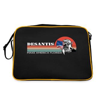 Ron DeSantis 2024 - Make America Florida, USA - Retro Bag - black/gold - Back