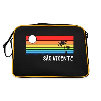 São Vicente Cap-Vert Cabo Verde Tourisme Cabo Verde - Sac Retro - noir/or - Dos