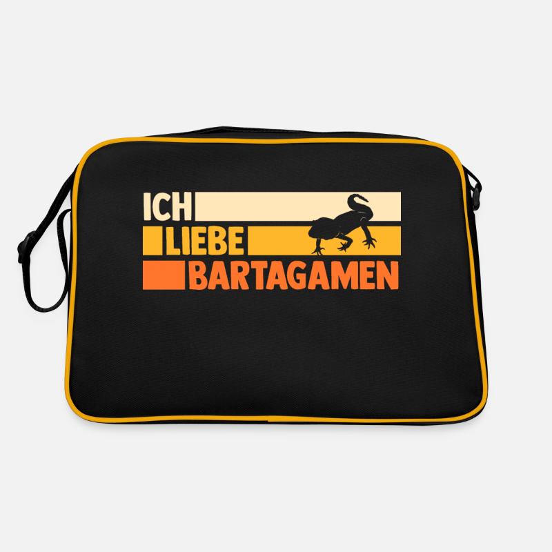 Reptilien Bartagame Bartagamen Retro Tasche