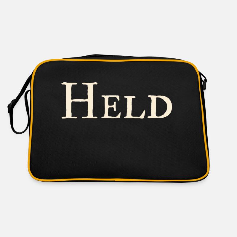 Held - Retro Tasche - Schwarz/Gold